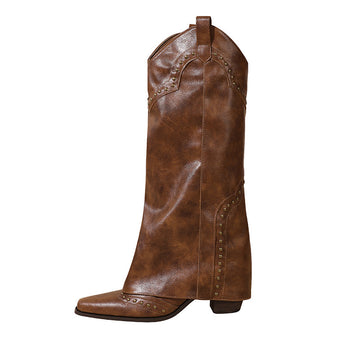 Timeless Boots | Chunky Heel Boots | Brown Boots