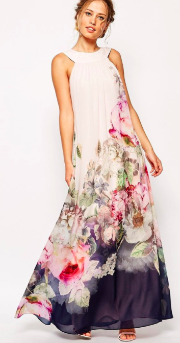 Floral Sleeveless Evening Party Long Maxi Dress - Meet Yours Fashion - 2