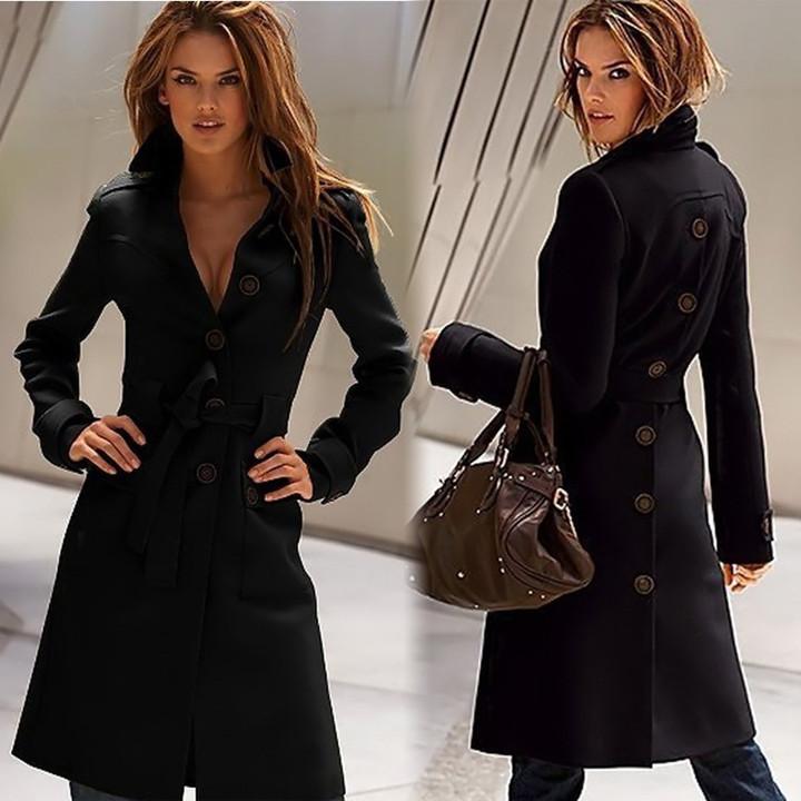 Warm Wool Blend Military Trench Coat - Meet Yours Fashion - 3