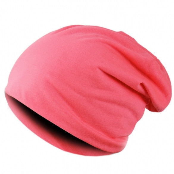 New Solid Color Unisex Hip-hop Cap Beanie Hat Winter Slouch 7 Colors One Size Elastic