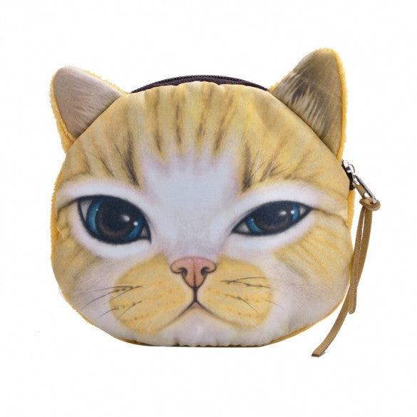 Women's Fashion Clutch Purses Coin Purse Bag Wallet Cute Cat Change Purse