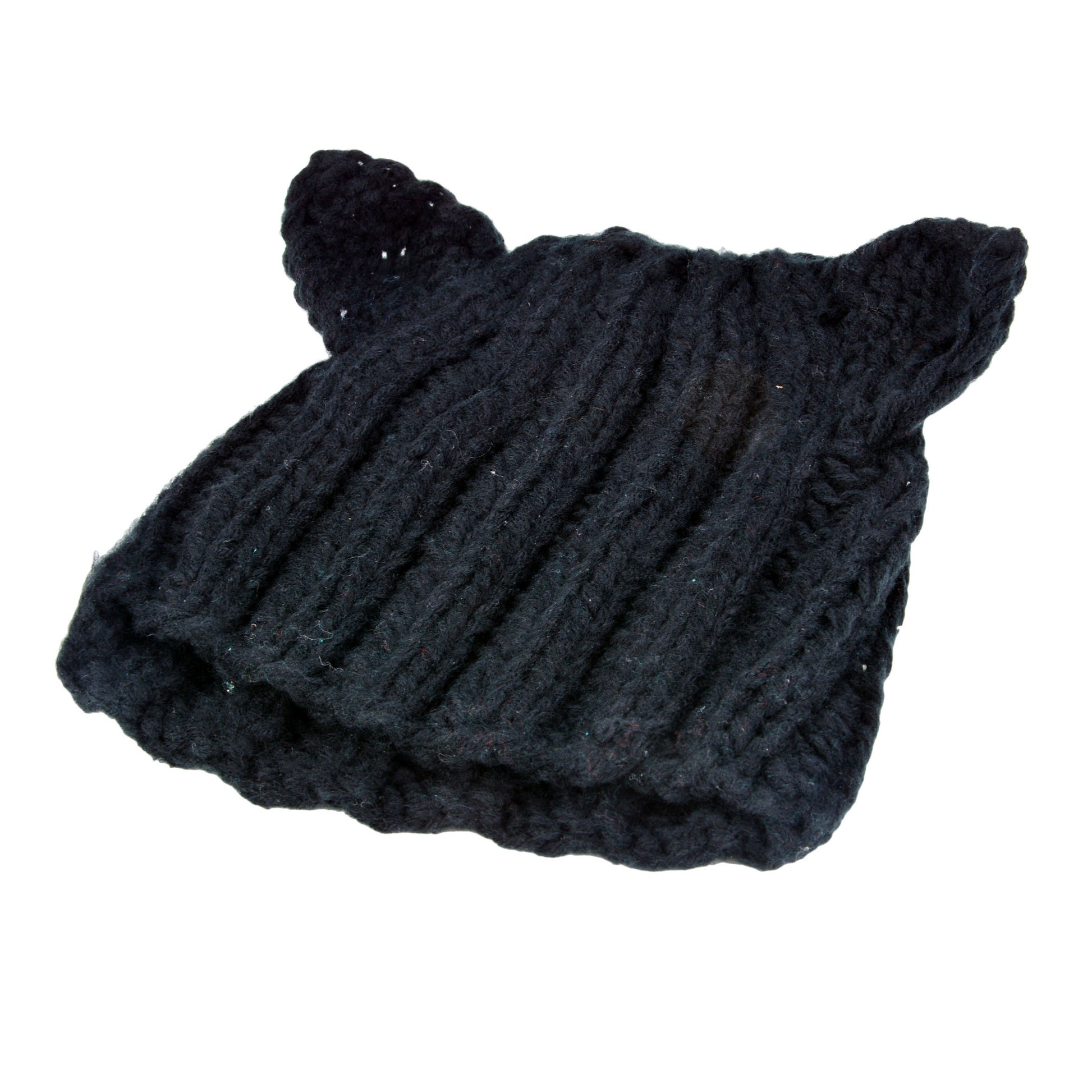 New Korean Women's  Winter Warm Hat Devil Horn Knitted Hats Cat Ears Knitting Caps Female Hat Accessories