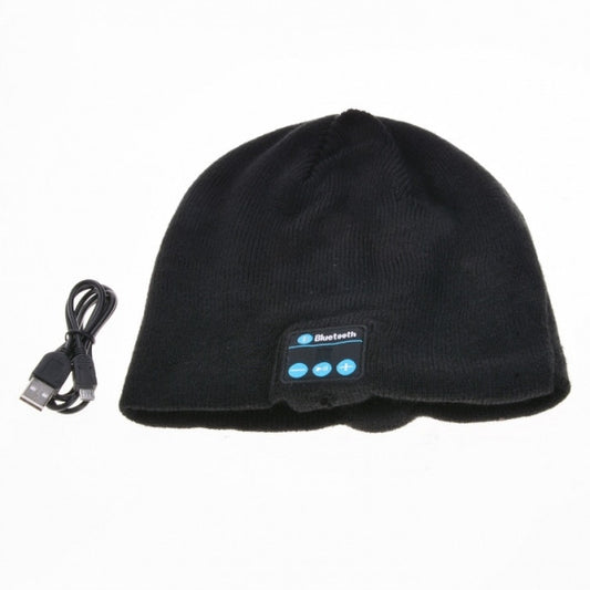 New Fashion Soft Warm Knitted Hat Wireless Bluetooth Headset Headphone High-tech Smart Cap