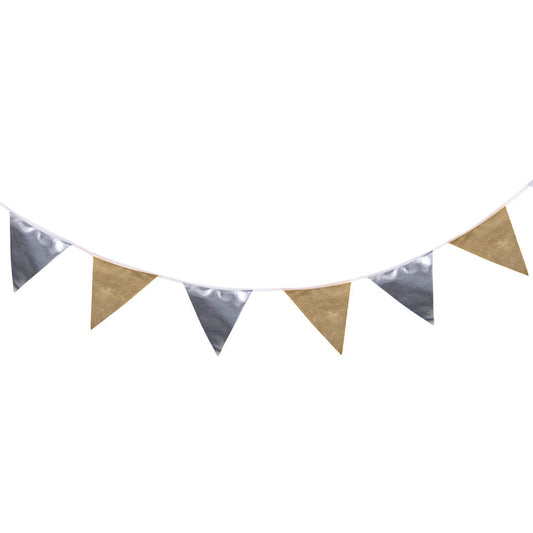 2.2m 8pcs Triangle Shape Flag Wedding Anniversary Party Pennant Banners Bunting Xmas Store Window Rock Style