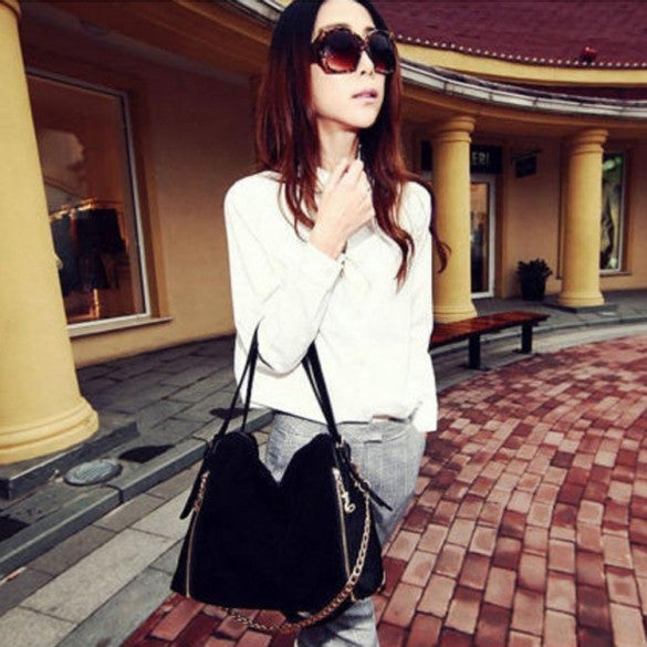 Fashion Korean Women's Tote Clutch Handbag Shoulder Bag Messenger Cross Bag Synthetic Leather Satchel