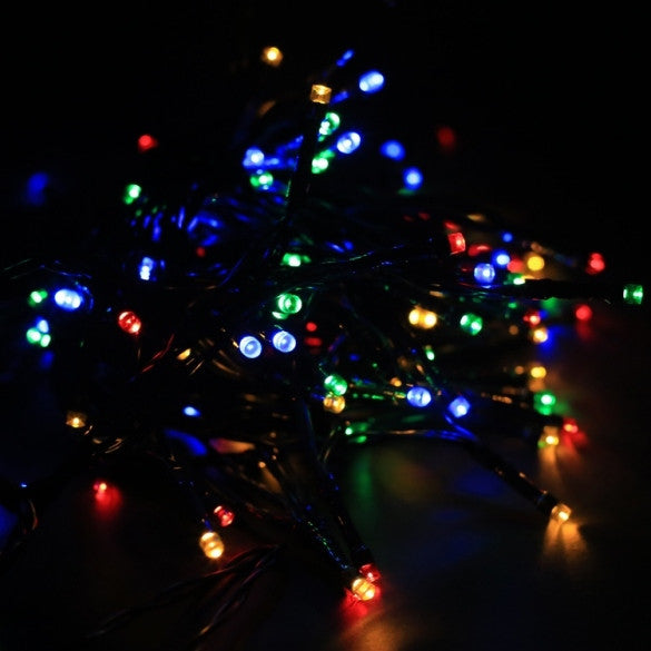 17M 100 LED Solar String Light Multi-color Waterproof Christmas Party Outdoor Decor Light
