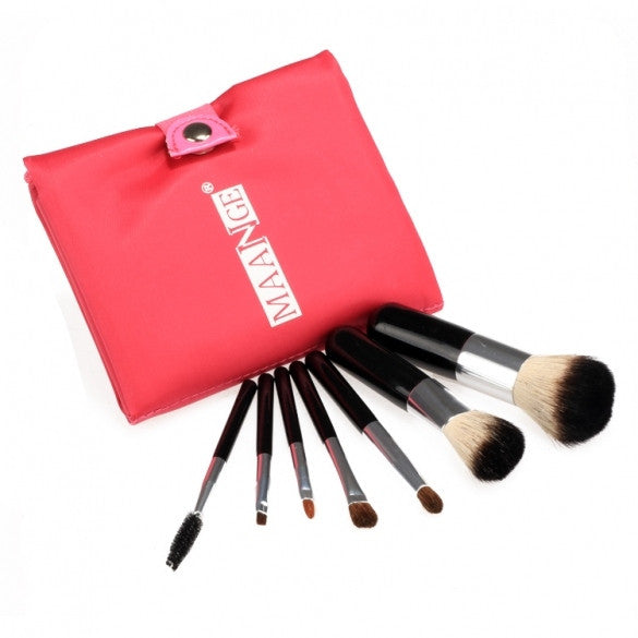 Professional 7PCS Makeup Brushes Set Foundation Powder Eyeshadow Blush With Bag