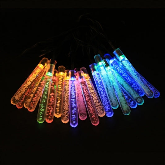 Solar Powered 5m Multi Color Icicle Light String For Garden Patio Porch Lawn Party Wedding Christmas Outdoor
