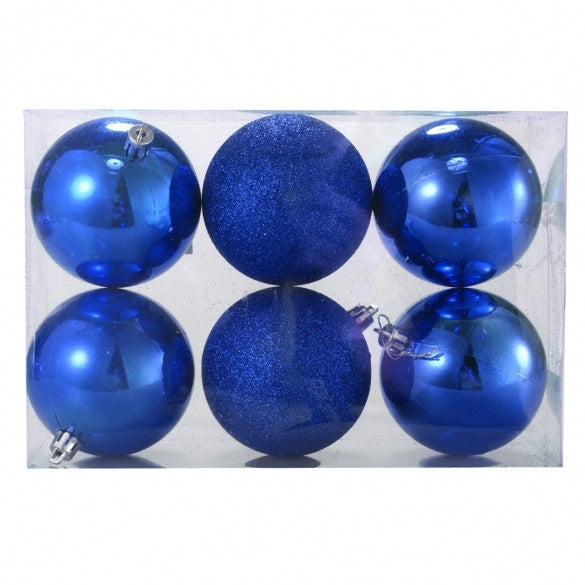 New 6Pcs 78mm Acrylic Polishing Sequins Matte Christmas Tree Decor Hanging Ball Party Festival Supplier