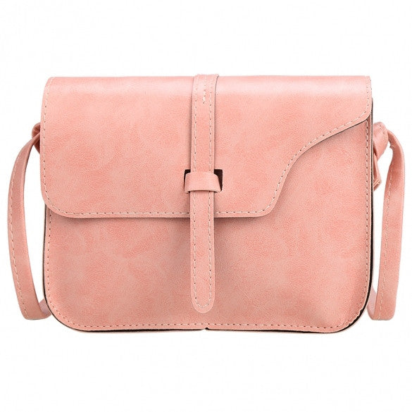 Women Fashion Retro Synthetic Leather Mini Solid Handbag Cross Body Shoulder Bags