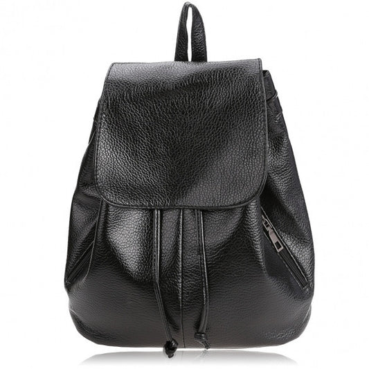 Women Small Fashion Student School Bag Synthetic Leather Schoolbag Backpack Travel Bag