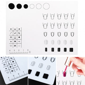 New Nail Art Soft Silicone Work Space Stamping Plate Transfer Mat Sheet Table