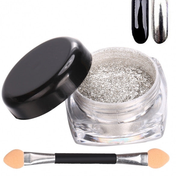 New Glitter Mirror Chrome Effect Dust Shimmer Nail Art Powder