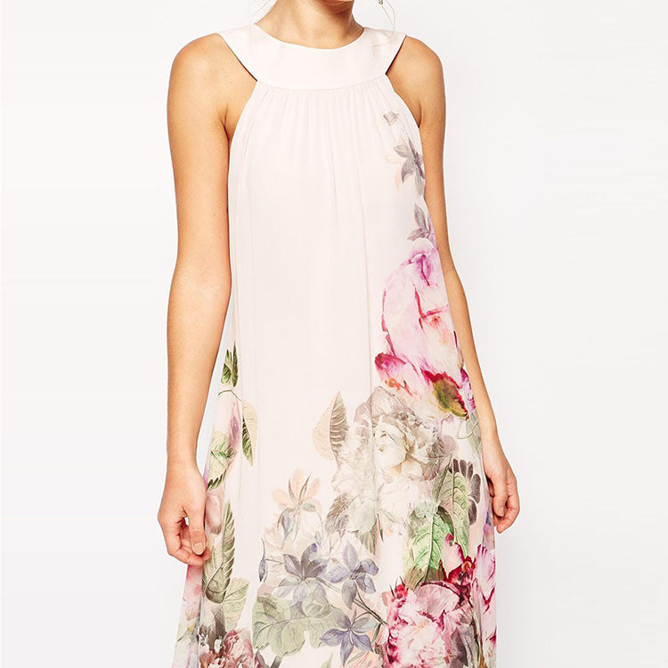 Floral Sleeveless Evening Party Long Maxi Dress - Meet Yours Fashion - 4