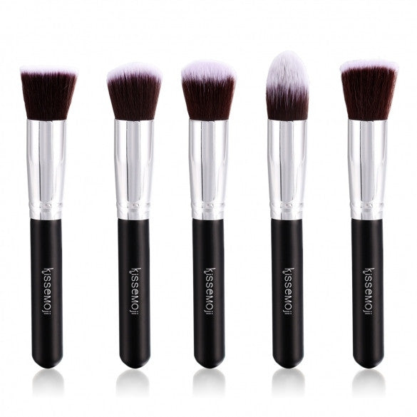 Kissemoji 5 pcs Makeup Brush Set