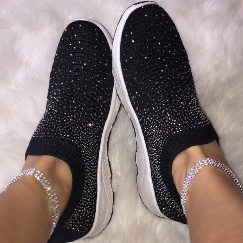 Comfortable Casual Sock Glitter Sneakers