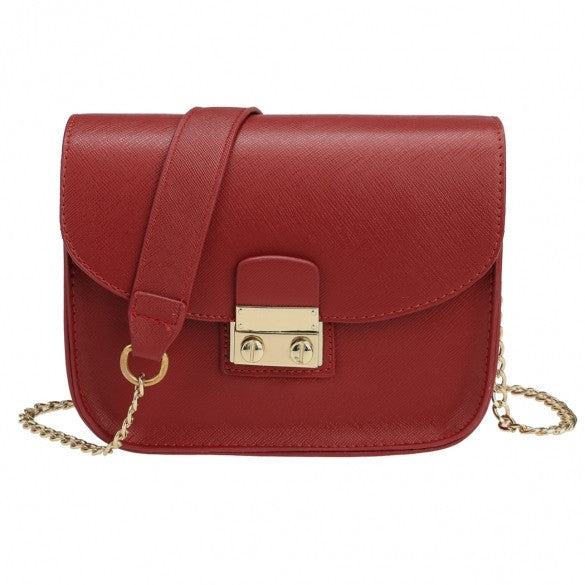 New Fashion Women Synthetic Leather Mini Chain Handbag Shoulder Bag