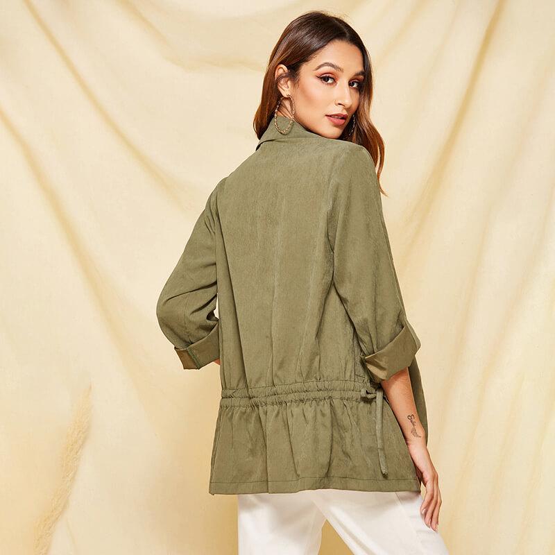 Casual Double Breasted Trench Coat