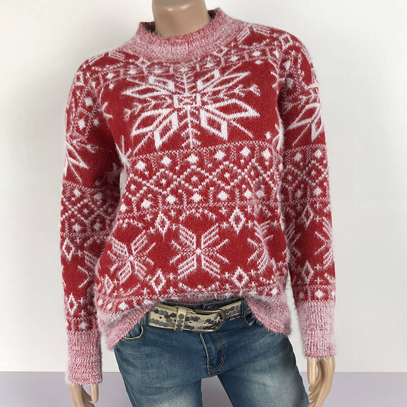 Ugly Christmas Snowflakes Knit Sweater