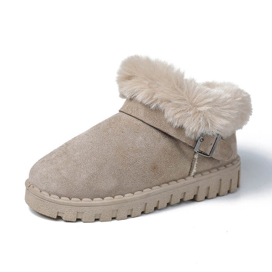 Ankle Snow Round Toe Suede Casual Boots
