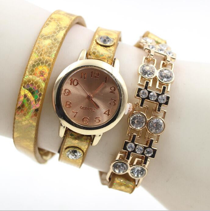 Personality Crystal Patchwork Watch