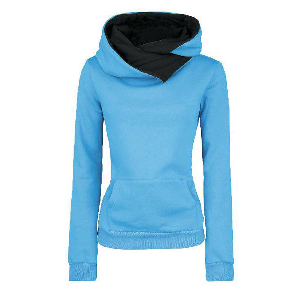 Long Sleeves High Neck Hoodies - Meet Yours Fashion - 2