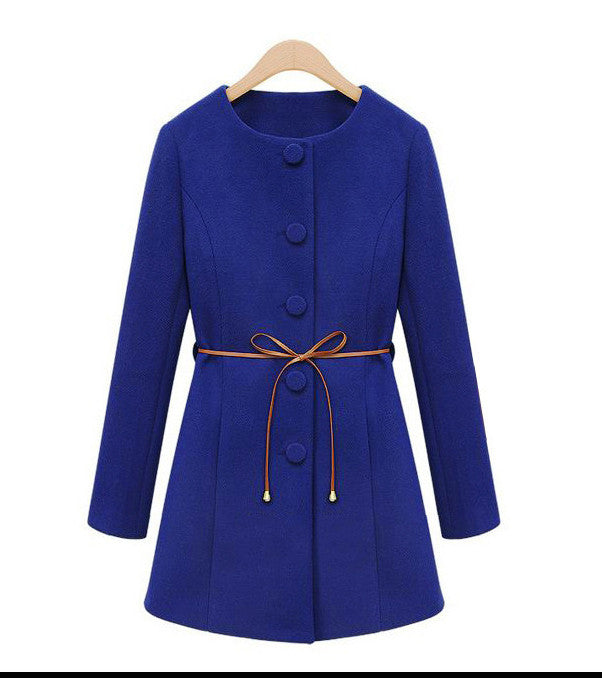 Two Pieces Long Woolen Trench Coat - MeetYoursFashion - 6