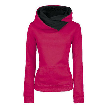 Long Sleeves High Neck Hoodies - Meet Yours Fashion - 1